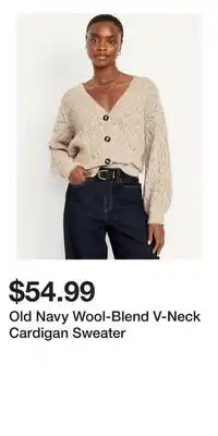 Old Navy Old Navy Wool-Blend V-Neck Cardigan Sweater offer