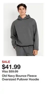 Old Navy Old Navy Bounce Fleece Oversized Pullover Hoodie offer