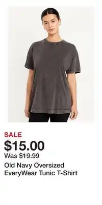 Old Navy Old Navy Oversized EveryWear Tunic T-Shirt offer