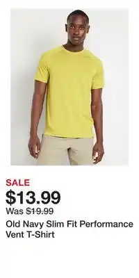 Old Navy Old Navy Slim Fit Performance Vent T-Shirt offer