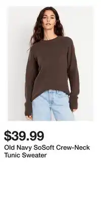 Old Navy Old Navy SoSoft Crew-Neck Tunic Sweater offer