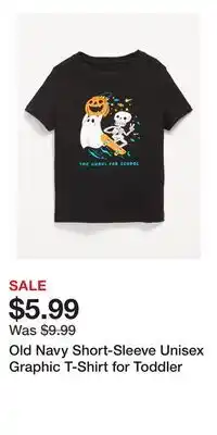 Old Navy Old Navy Short-Sleeve Unisex Graphic T-Shirt for Toddler offer