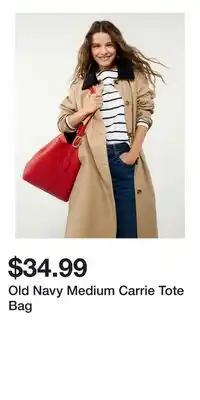 Old Navy Old Navy Medium Carrie Tote Bag offer