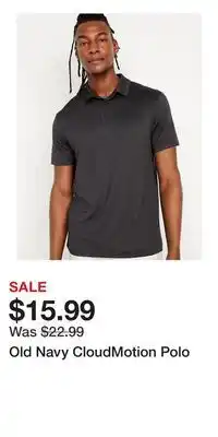 Old Navy Old Navy CloudMotion Polo offer