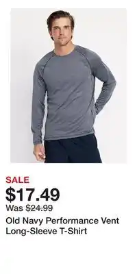 Old Navy Old Navy Performance Vent Long-Sleeve T-Shirt offer