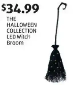 Aldi The halloween collection led witch broom offer