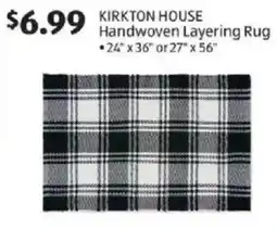 Aldi Kirkton house handwoven layering rug •24"x36" or 27" x 56" offer