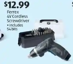 Aldi Ferrex 4V Cordless Screwdriver offer