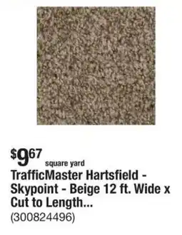 The Home Depot TrafficMaster Hartsfield Skypoint Beige Wide x Cut to Length offer