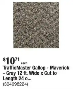 The Home Depot TrafficMaster Gallop Maverick Gray Wide x Cut to Length offer