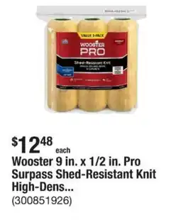 The Home Depot Wooster Pro Surpass Shed-Resistant Knit High-Dens... offer