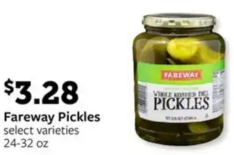 Fareway Fareway Pickles offer