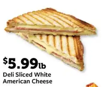 Fareway Deli sliced white american cheese offer