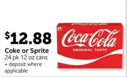 Fareway Coke or Sprite offer