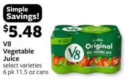 Fareway V8 Vegetable Juice offer