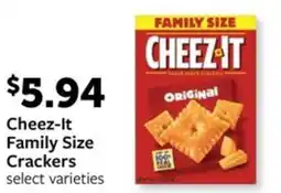 Fareway Cheez-It Family Size Crackers offer