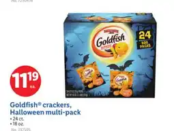 Lidl Goldfish crackers, Halloween multi-pack offer