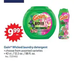 Lidl Gain Wicked laundry detergent offer