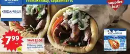 Lidl Eridanous frozen gyro sandwich kit offer
