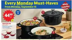 Lidl SilverCrest premium cast iron pot set offer
