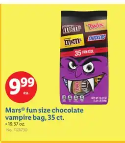 Lidl Mars fun size chocolate vampire bag, 35 ct offer
