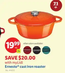 Lidl Ernesto cast iron roaster offer