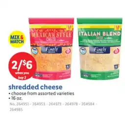 Lidl shredded cheese offer