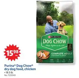 Lidl Purina Dog Chow dry dog food, chicken offer