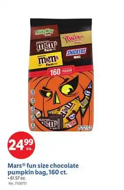 Lidl Mars fun size chocolate pumpkin bag, 160 ct offer