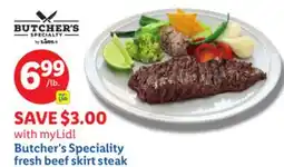 Lidl Butcher's Speciality fresh beef skirt steak offer