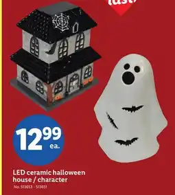 Lidl LED ceramic halloween house/character offer