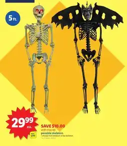Lidl posable skeleton offer