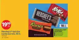 Lidl Hershey's full size candy bar mix, 18 ct offer