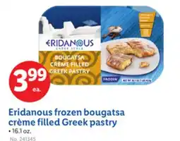 Lidl Eridanous frozen bougatsa crème filled Greek pastry offer