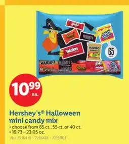 Lidl Hershey's Halloween mini candy mix offer