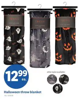 Lidl Halloween throw blanket offer