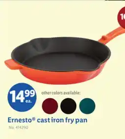 Lidl Ernesto cast iron fry pan offer