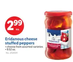 Lidl Eridanous cheese stuffed peppers offer