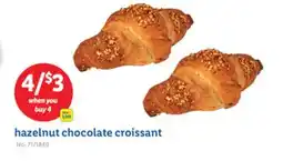 Lidl hazelnut chocolate croissant offer