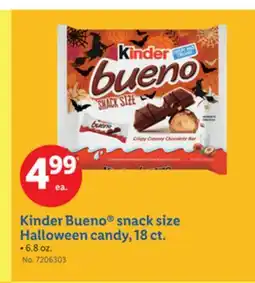 Lidl Kinder Bueno snack size Halloween candy, 18 ct offer