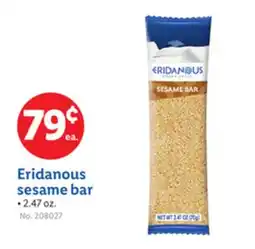 Lidl Eridanous sesame bar offer