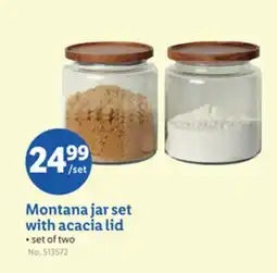 Lidl Montana jar set with acacia lid offer