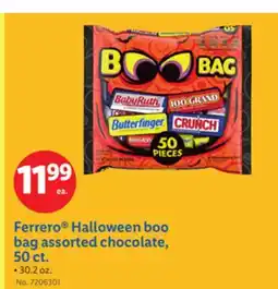 Lidl Ferrero Halloween boo bag assorted chocolate, 50 ct offer