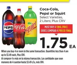 Food 4 Less Coca-Cola, Pepsi or Squirt offer