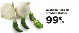 Food 4 Less Jalapeño Peppers or White Onions offer