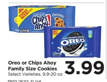 Food 4 Less Oreo or Chips Ahoy Family Size Cookies offer