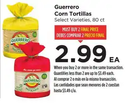 Food 4 Less Guerrero Corn Tortillas offer