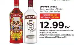 Food 4 Less Smirnoff Vodka offer