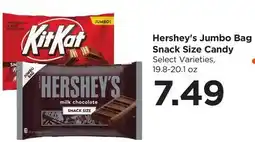Food 4 Less Hershey's Jumbo Bag Snack Size Candy offer