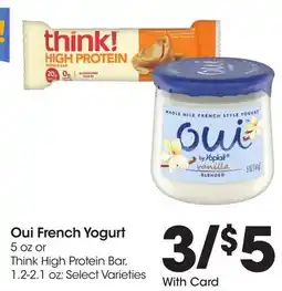Ralphs Oui French Yogurt offer